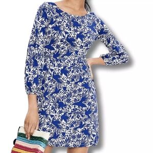 Boden Lucie Bird Print Dress Sz 4